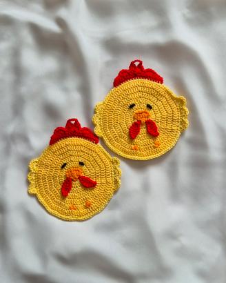 Presine uncinetto gallinella 