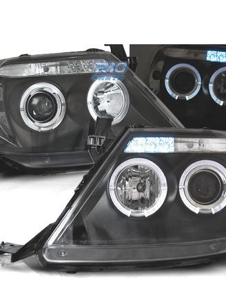 FARI TOYOTA HILUX 05-11 LED OCCHI ANGELI NERI