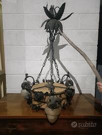 lampadario antico a sospensione