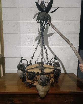lampadario antico a sospensione