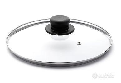 Coperchio in vetro con pomello 