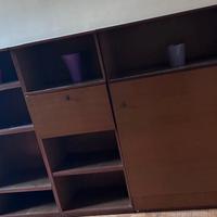 mobile con letto singolo e scrivania a scomparsa l