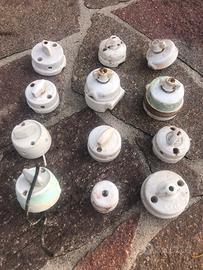 Interruttori vintage rotativi in porcellana