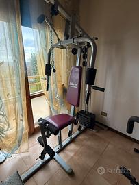 Palestra + t-crunch + pesi