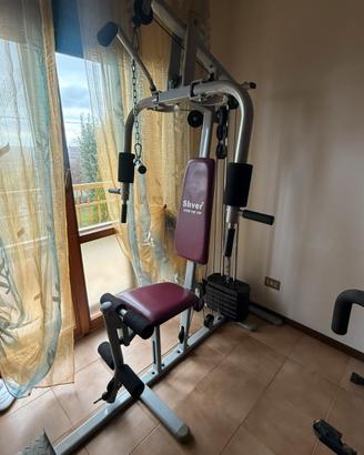 Palestra + t-crunch + pesi