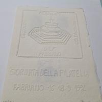 Timbro annullo  francobolli su filigrana.