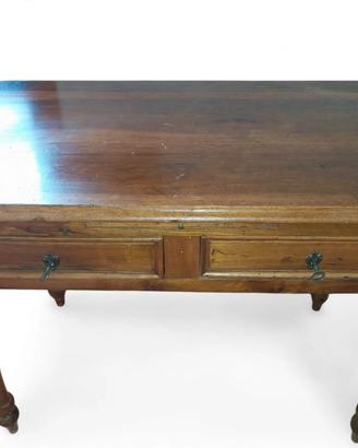 Tavolo /scrivania - 2 cassetti - gambe  tornite 