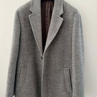 Cappotto Mango lana grigio taglia L