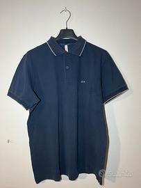 Sun68 Navy blue Polo Shirt  For Men Size M