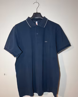 Sun68 Navy blue Polo Shirt  For Men Size M