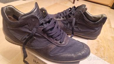 Hogan uomo scarpe taglia 44 Us 10 Blue pelle 