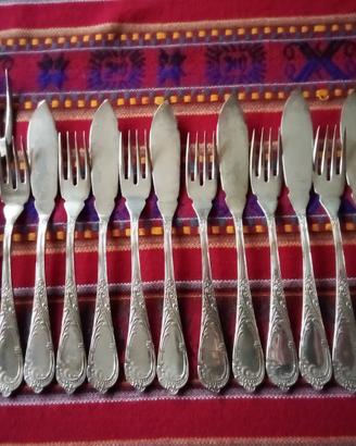 Servizio posate pesce argento 1000