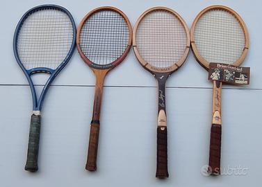 4 racchette tennis vintage 
