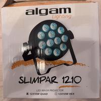 Coppia Proiettori da 12 led Algam Slimpar 1210