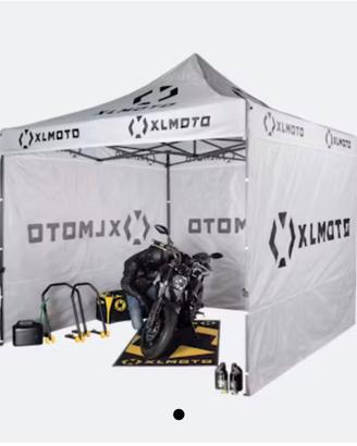 Gazebo XLMOTO easy up con pareti bianco
