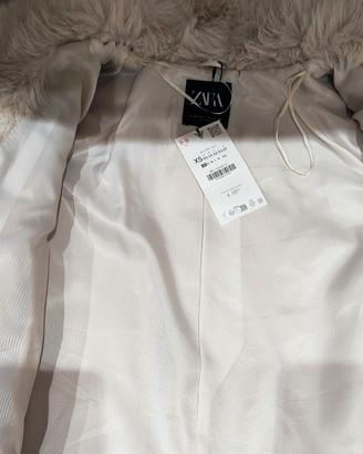 pelliccia bianca zara