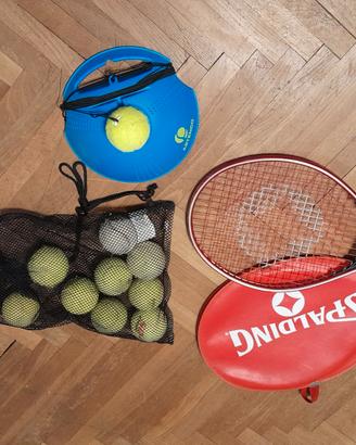 racchette e palle tennis