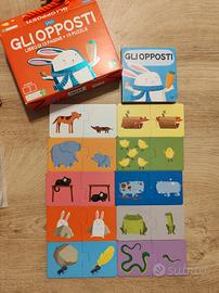 puzzle + libro gli opposti