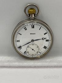 Orologio da tasca Rolex originale in argento 925