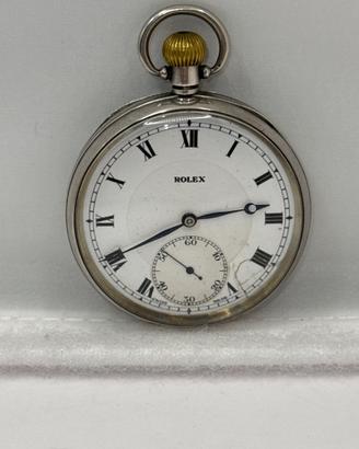Orologio da tasca Rolex originale in argento 925