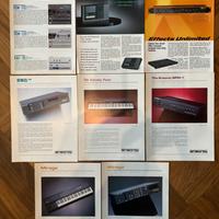 Brochure strum musicali KORG / ENSONIQ anni 80