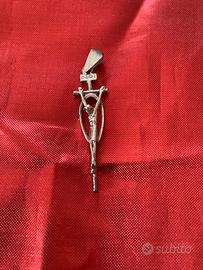 Ciondolo croce in argento 800