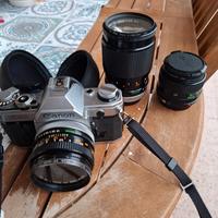 Canon AE1 con obbiettivo 50mm + 28mm+135mm