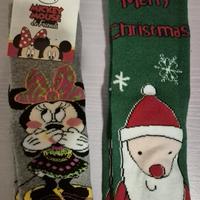 calzini antiscivolo natale e minnie disney