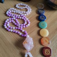 Collana Japa Mala Donna Quarzo Rosa 