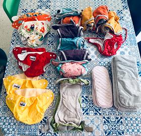 Super set di pannolini lavabili