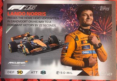 Lando Norris Zandvoort Win Topps 2025 Turbo Attax