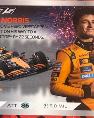 Lando Norris Zandvoort Win Topps 2025 Turbo Attax