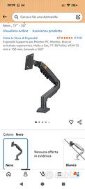 supporto monitor PC