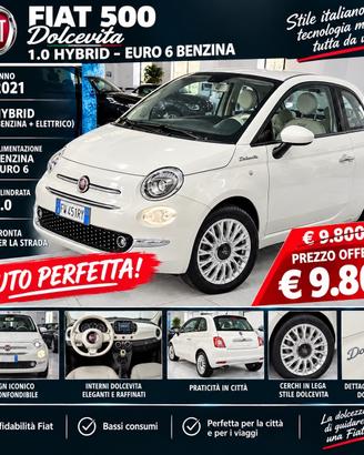 Fiat 500 1.0 Hybrid Dolcevita neopatentati