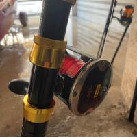 Canna da traina + mulinello rotante