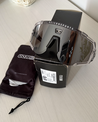 Occhiali Scicon Aeroscope Crystal lente a specchio