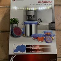 Set 4 coperchi in silicone Kasaviva