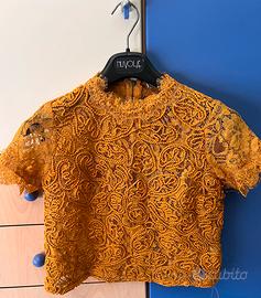 Maglietta manica corta Zara senape