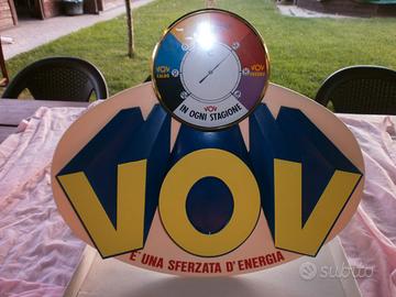 targa pubblicitaria a VOV termometro anni 60