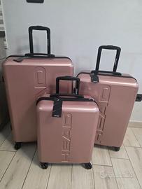 Tris Valigie Head Rosa gold Nuove!