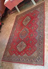Tappeto orientale 150x220 cm fondo rosso