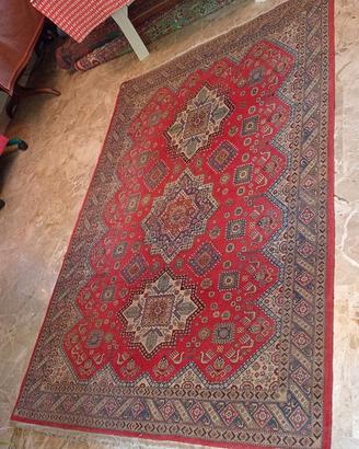 Tappeto orientale 150x220 cm fondo rosso