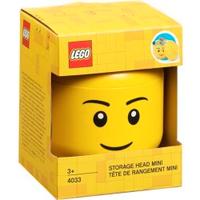 Lego testa contenitore con volto maschile piccola