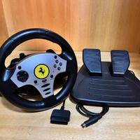 Volante con pedaliera Ps2 Thrustmaster Ferrari