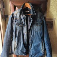 giacca jeans imbottita