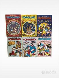 Disney 6 Fumetti Topolino (ed. speciali feste 80’)