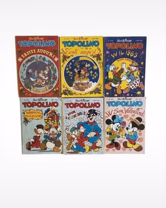 Disney 6 Fumetti Topolino (ed. speciali feste 80’)