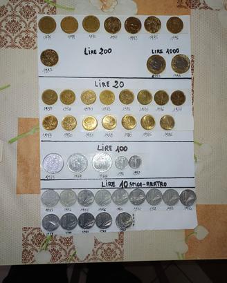 monete lire italiane per collezione 