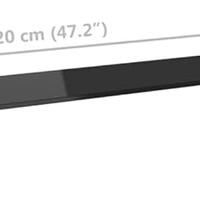 Mobile porta TV in vetro nero – (VidaXL)