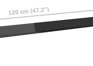 Mobile porta TV in vetro nero – (VidaXL)